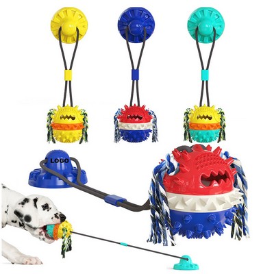 Interactive Chew Ball Suction Cup Tug Dog Chew Toys for Aggressive chewers